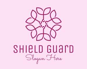 Ornamental Elegant Flower logo design