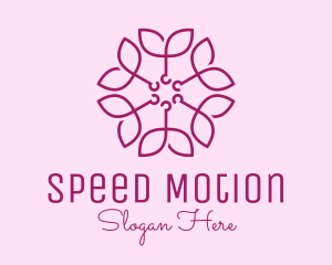 Ornamental Elegant Flower logo design