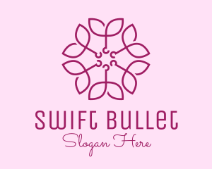 Ornamental Elegant Flower logo design