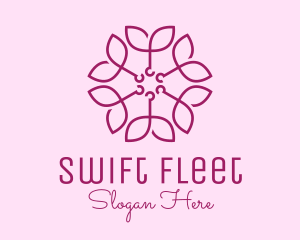 Ornamental Elegant Flower logo design