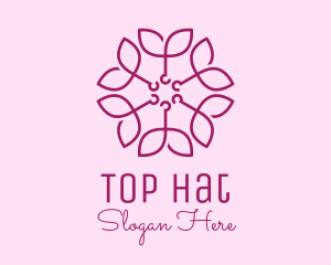 Ornamental Elegant Flower logo design