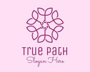 Ornamental Elegant Flower logo design