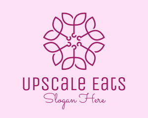 Ornamental Elegant Flower logo design