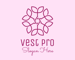 Ornamental Elegant Flower logo design