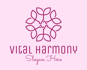 Ornamental Elegant Flower logo design