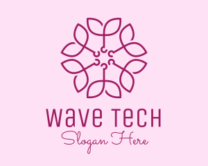 Ornamental Elegant Flower logo design