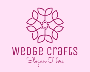 Ornamental Elegant Flower logo design