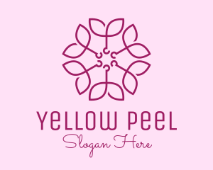 Ornamental Elegant Flower logo design