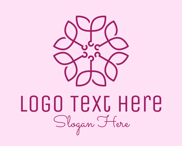 Ornamental Elegant Flower logo