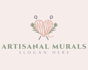 Thread Heart Yarn logo design