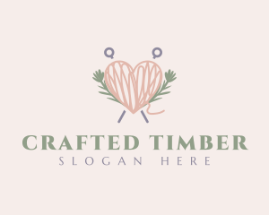 Thread Heart Yarn logo design