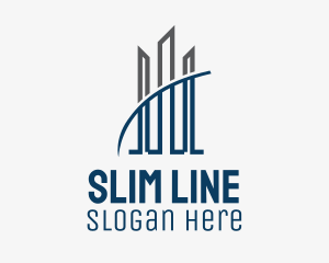 Line Art Building logo design