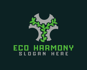 Eco Gear Leaf logo design