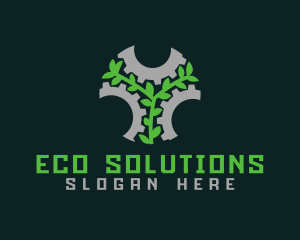 Eco Gear Leaf logo design