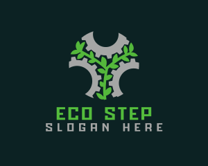 Eco Gear Leaf logo design