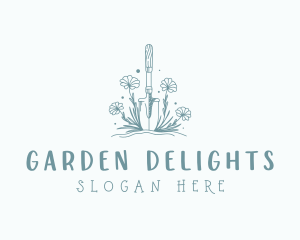 Shovel Backyard Gardening logo design