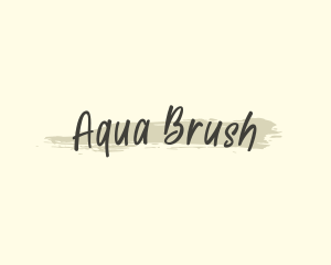 Handwritten Art Brush logo design