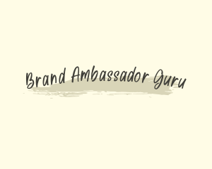 Handwritten Art Brush logo design