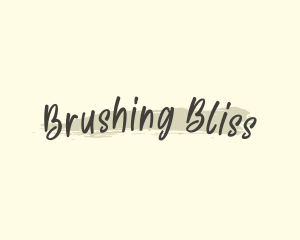 Handwritten Art Brush logo design