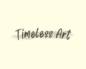 Handwritten Art Brush logo design