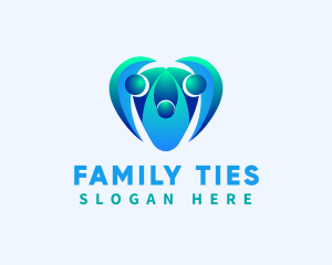 Heart Family Support logo design