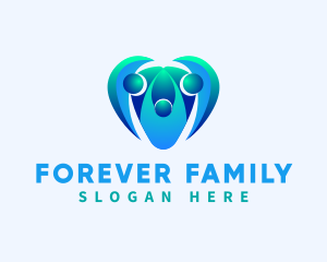 Heart Family Support logo design