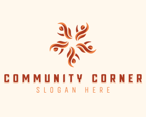 Abstract People Community logo design