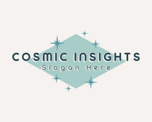 Retro Cosmic Sparkle logo design