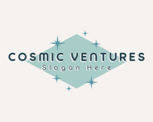 Retro Cosmic Sparkle logo design