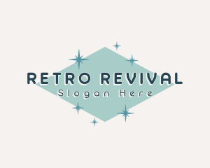 Retro Cosmic Sparkle logo design