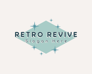 Retro Cosmic Sparkle logo design