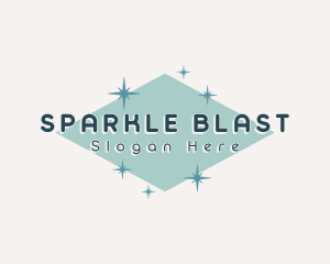 Retro Cosmic Sparkle logo design