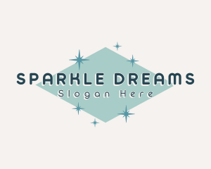 Retro Cosmic Sparkle logo