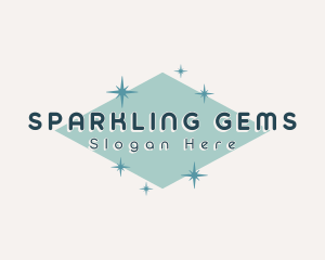 Retro Cosmic Sparkle logo design