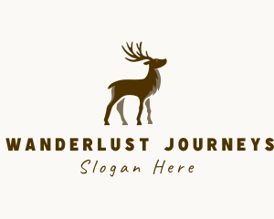 Reindeer Animal Wildlife Logo