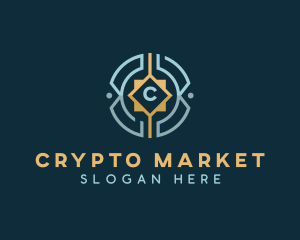 Cyber Tech Crypto logo design