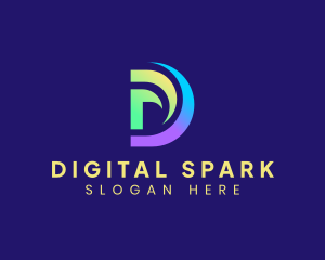 Generic Digital Letter D logo design