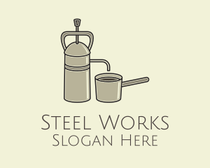 Steel French Press logo