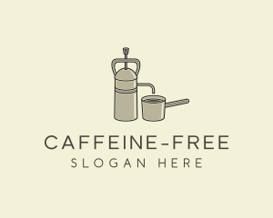 Steel French Press logo design