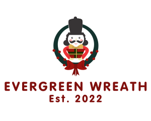 Nutcracker Christmas Wreath  logo