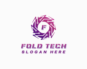 Software Tech Cyberspace logo design