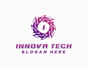 Software Tech Cyberspace logo design