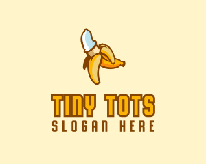 Naughty Condom Banana Logo