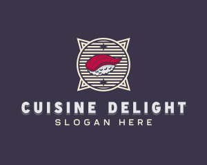 Sushi Dining Cuisine logo design