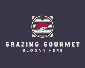 Sushi Dining Cuisine logo design