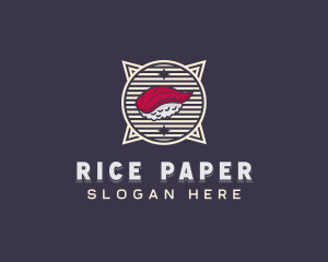 Sushi Dining Cuisine logo design