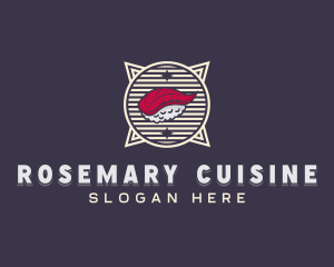 Sushi Dining Cuisine logo design