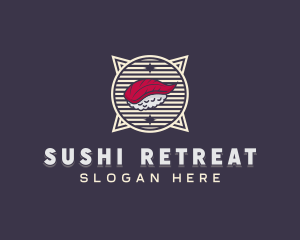 Sushi Dining Cuisine logo design