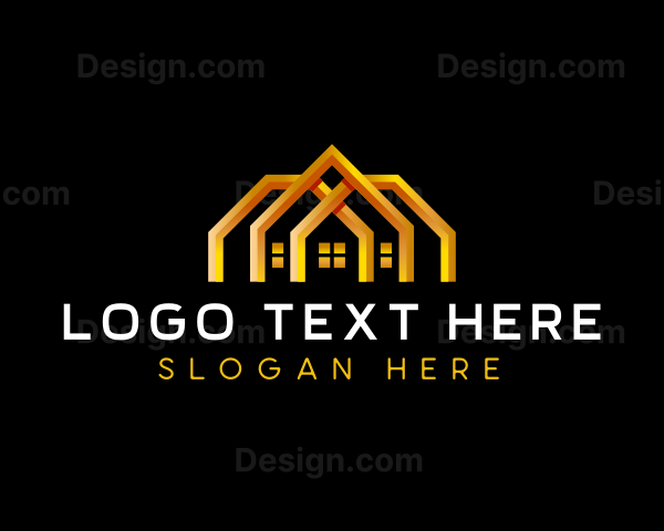 Roof Construction Builder Logo