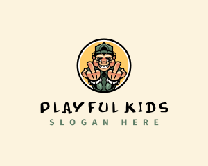 Kid Profanity Fuck logo design